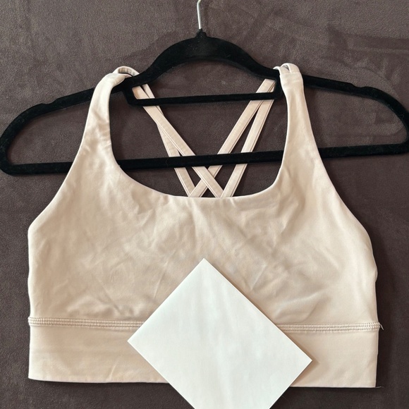 Lululemon Long Line Energy Bra in Blush Nude Size 8 - Picture 3 of 10